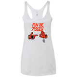 T-Shirts Heather White / X-Small Run the Pools Women's Triblend Racerback Tank