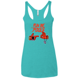 T-Shirts Tahiti Blue / X-Small Run the Pools Women's Triblend Racerback Tank