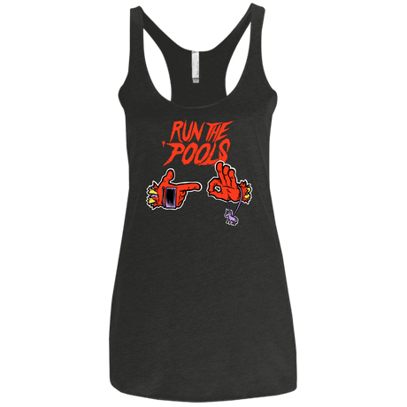 T-Shirts Vintage Black / X-Small Run the Pools Women's Triblend Racerback Tank