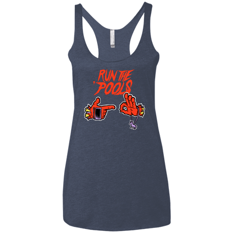 T-Shirts Vintage Navy / X-Small Run the Pools Women's Triblend Racerback Tank