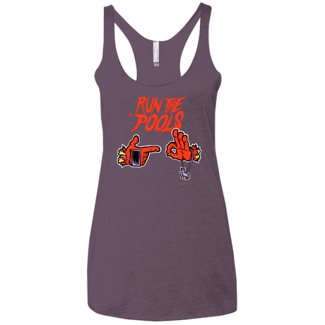 T-Shirts Vintage Purple / X-Small Run the Pools Women's Triblend Racerback Tank