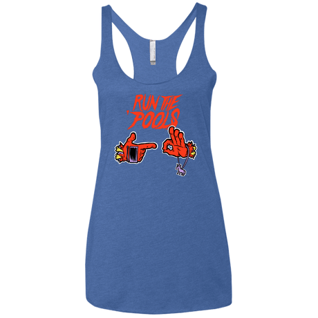 T-Shirts Vintage Royal / X-Small Run the Pools Women's Triblend Racerback Tank