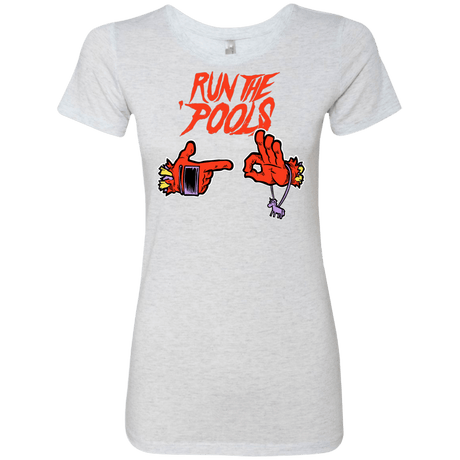 T-Shirts Heather White / S Run the Pools Women's Triblend T-Shirt