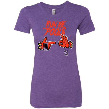 T-Shirts Purple Rush / S Run the Pools Women's Triblend T-Shirt