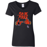 T-Shirts Black / S Run the Pools Women's V-Neck T-Shirt