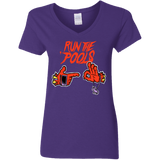 T-Shirts Purple / S Run the Pools Women's V-Neck T-Shirt