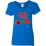 T-Shirts Royal / S Run the Pools Women's V-Neck T-Shirt