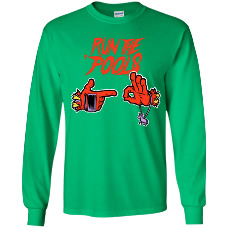 T-Shirts Irish Green / YS Run the Pools Youth Long Sleeve T-Shirt