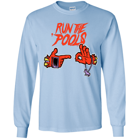 T-Shirts Light Blue / YS Run the Pools Youth Long Sleeve T-Shirt