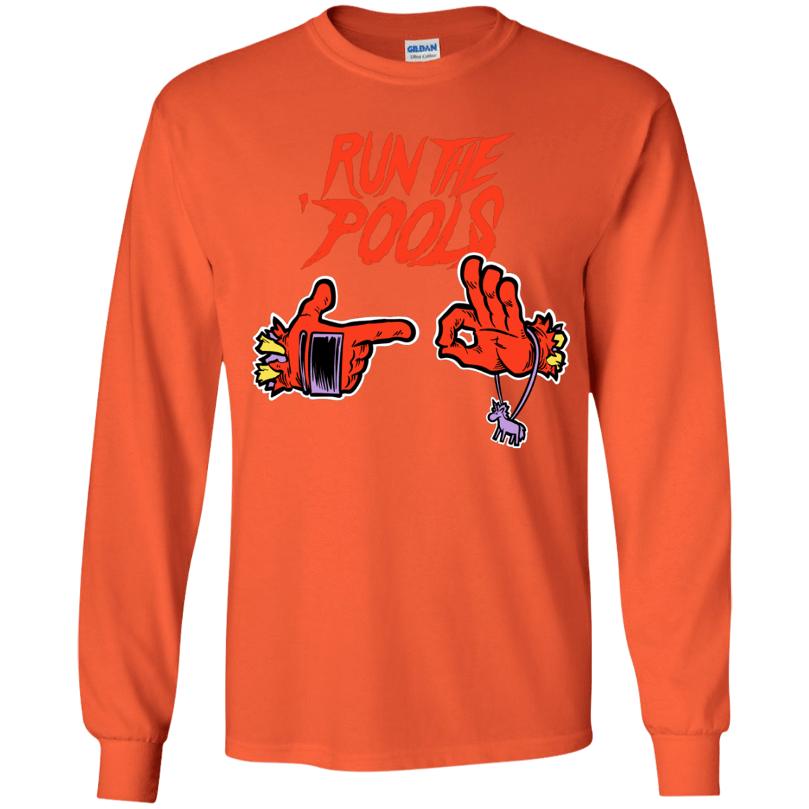 T-Shirts Orange / YS Run the Pools Youth Long Sleeve T-Shirt