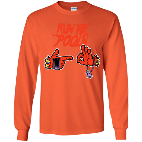 T-Shirts Orange / YS Run the Pools Youth Long Sleeve T-Shirt