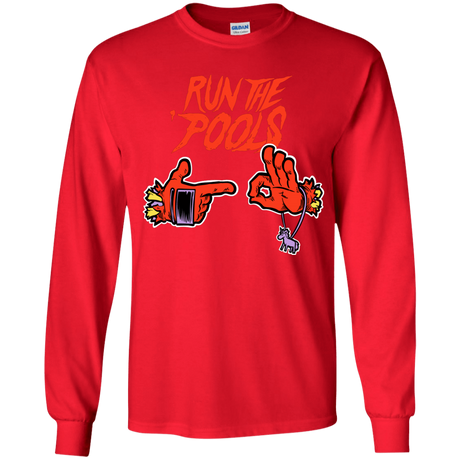 T-Shirts Red / YS Run the Pools Youth Long Sleeve T-Shirt