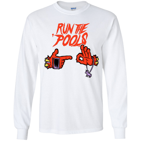 T-Shirts White / YS Run the Pools Youth Long Sleeve T-Shirt