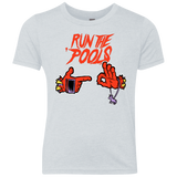 T-Shirts Heather White / YXS Run the Pools Youth Triblend T-Shirt