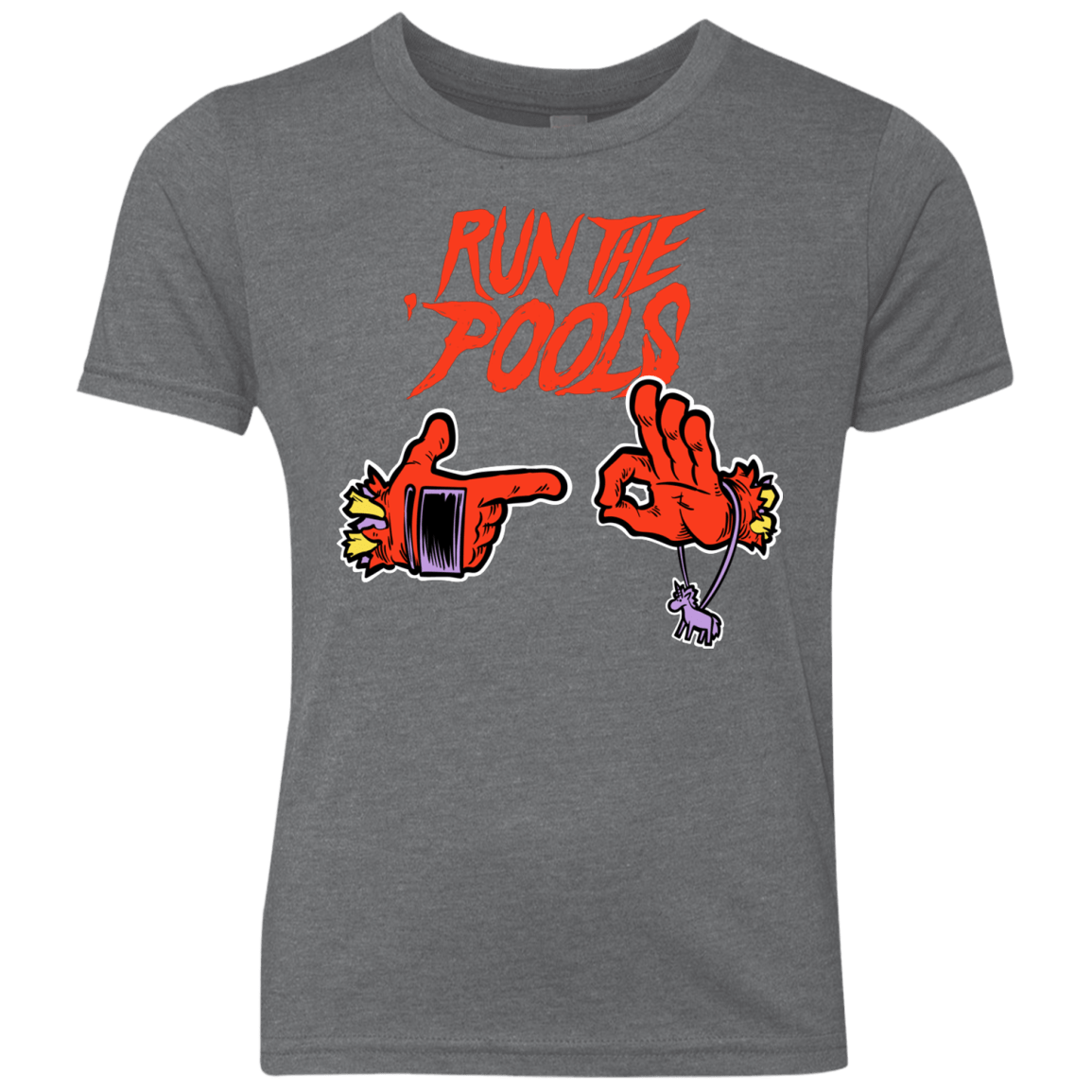 T-Shirts Premium Heather / YXS Run the Pools Youth Triblend T-Shirt