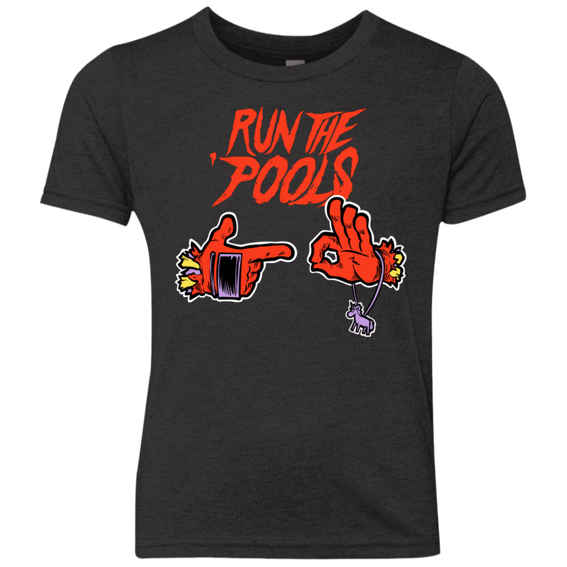 T-Shirts Vintage Black / YXS Run the Pools Youth Triblend T-Shirt