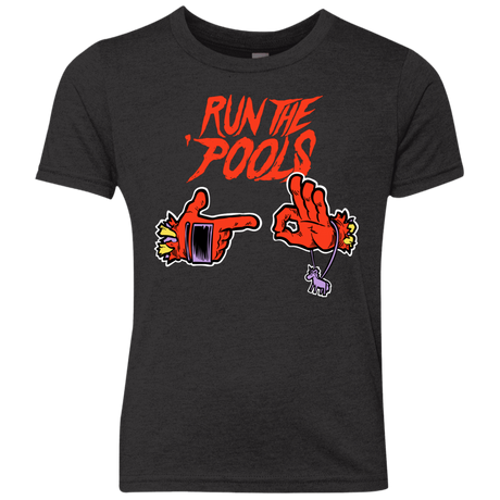 T-Shirts Vintage Black / YXS Run the Pools Youth Triblend T-Shirt