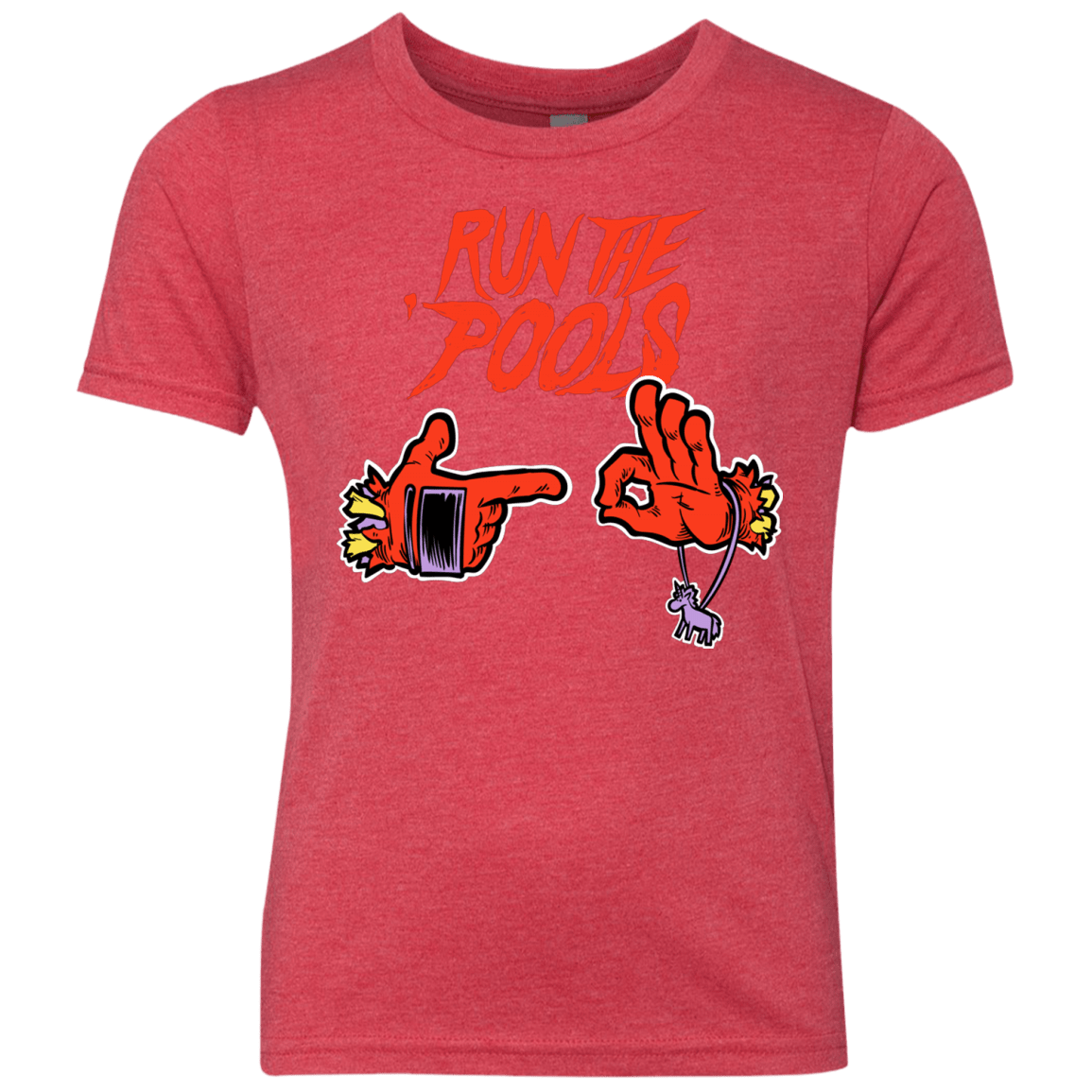 T-Shirts Vintage Red / YXS Run the Pools Youth Triblend T-Shirt