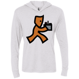 T-Shirts Heather White / X-Small RUN Triblend Long Sleeve Hoodie Tee