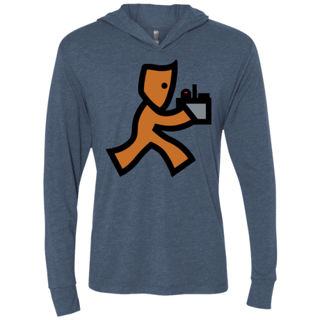 T-Shirts Indigo / X-Small RUN Triblend Long Sleeve Hoodie Tee