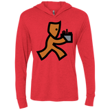 T-Shirts Vintage Red / X-Small RUN Triblend Long Sleeve Hoodie Tee