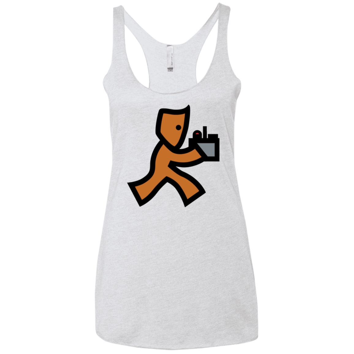 T-Shirts Heather White / X-Small RUN Women's Triblend Racerback Tank