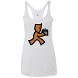 T-Shirts Heather White / X-Small RUN Women's Triblend Racerback Tank