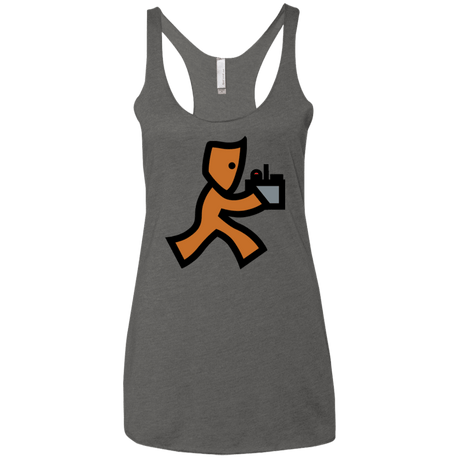 T-Shirts Premium Heather / X-Small RUN Women's Triblend Racerback Tank