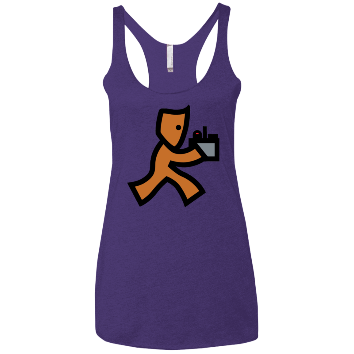 T-Shirts Purple / X-Small RUN Women's Triblend Racerback Tank