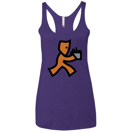 T-Shirts Purple / X-Small RUN Women's Triblend Racerback Tank
