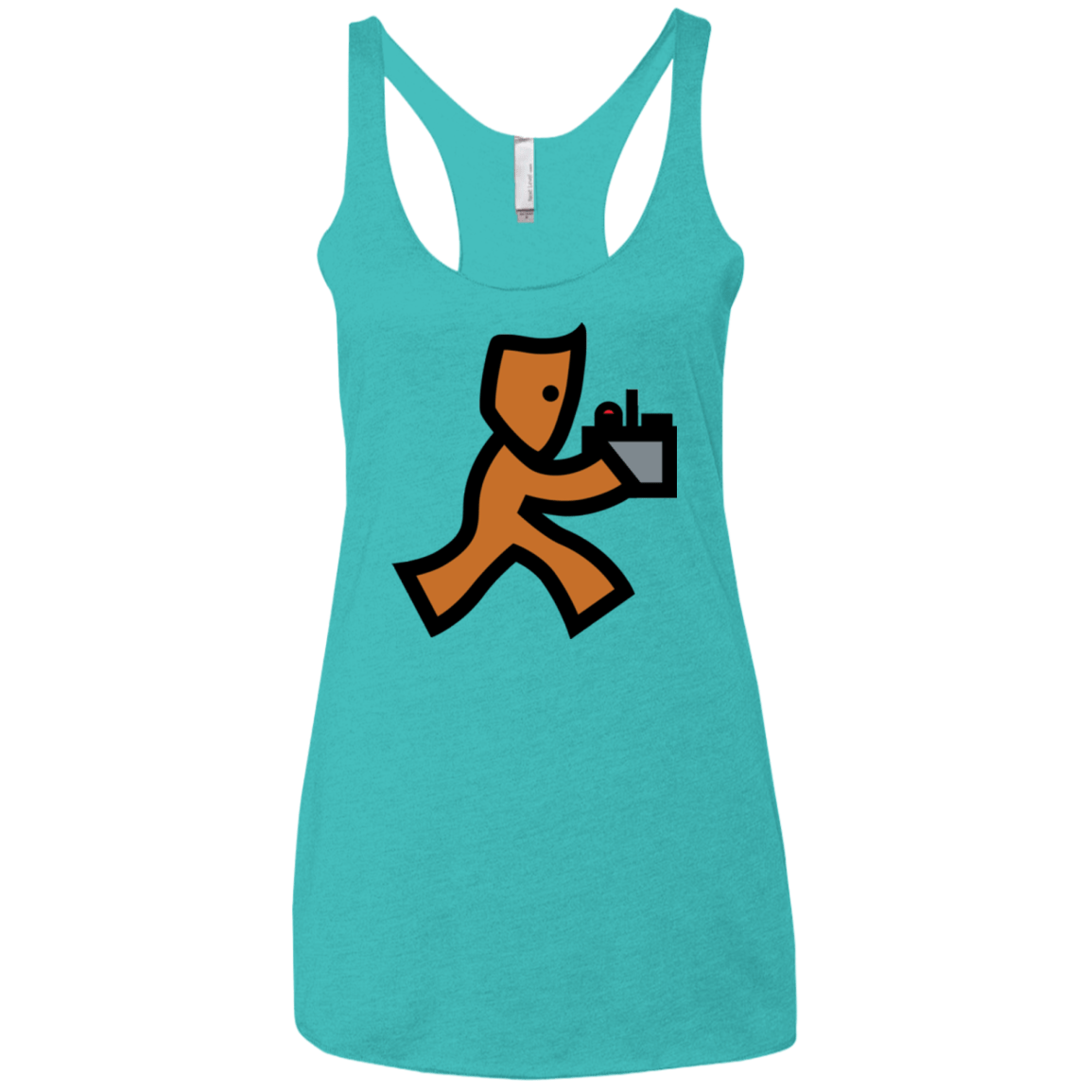 T-Shirts Tahiti Blue / X-Small RUN Women's Triblend Racerback Tank