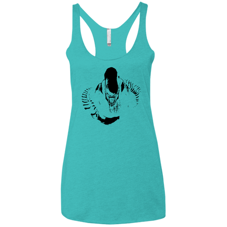 T-Shirts Tahiti Blue / X-Small Run Women's Triblend Racerback Tank