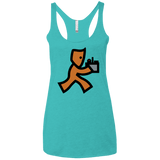 T-Shirts Tahiti Blue / X-Small RUN Women's Triblend Racerback Tank