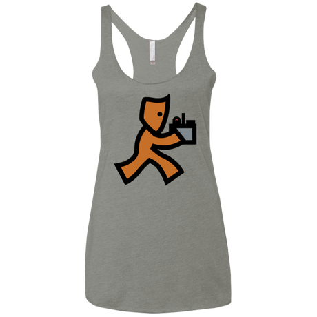 T-Shirts Venetian Grey / X-Small RUN Women's Triblend Racerback Tank