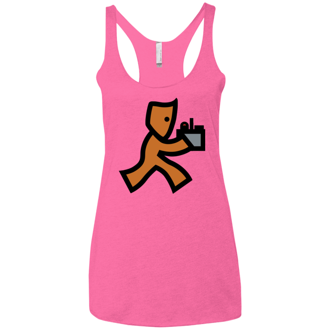T-Shirts Vintage Pink / X-Small RUN Women's Triblend Racerback Tank