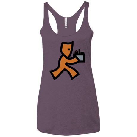 T-Shirts Vintage Purple / X-Small RUN Women's Triblend Racerback Tank