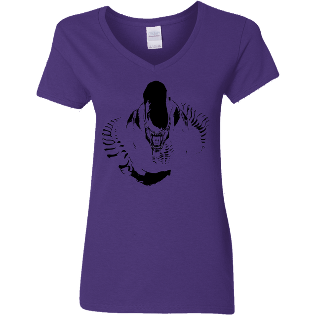 T-Shirts Purple / S Run Women's V-Neck T-Shirt
