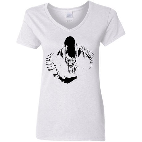 T-Shirts White / S Run Women's V-Neck T-Shirt