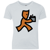T-Shirts Heather White / YXS RUN Youth Triblend T-Shirt