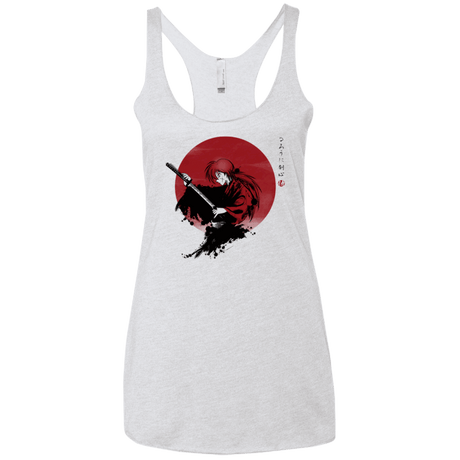 T-Shirts Heather White / X-Small Rurouni Women's Triblend Racerback Tank