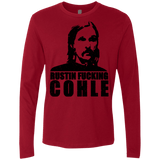 T-Shirts Cardinal / Small Rustin Fucking Cohle Men's Premium Long Sleeve