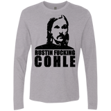 T-Shirts Heather Grey / Small Rustin Fucking Cohle Men's Premium Long Sleeve