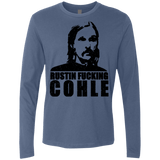 T-Shirts Indigo / Small Rustin Fucking Cohle Men's Premium Long Sleeve