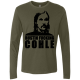 T-Shirts Military Green / Small Rustin Fucking Cohle Men's Premium Long Sleeve