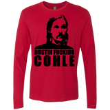 T-Shirts Red / Small Rustin Fucking Cohle Men's Premium Long Sleeve