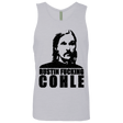 T-Shirts Heather Grey / Small Rustin Fucking Cohle Men's Premium Tank Top