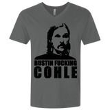 T-Shirts Heavy Metal / X-Small Rustin Fucking Cohle Men's Premium V-Neck