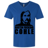 T-Shirts Royal / X-Small Rustin Fucking Cohle Men's Premium V-Neck