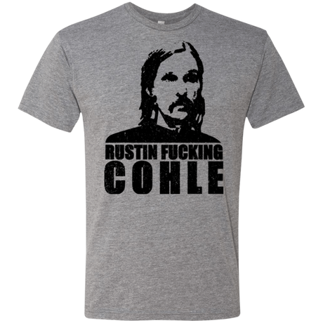 T-Shirts Premium Heather / Small Rustin Fucking Cohle Men's Triblend T-Shirt