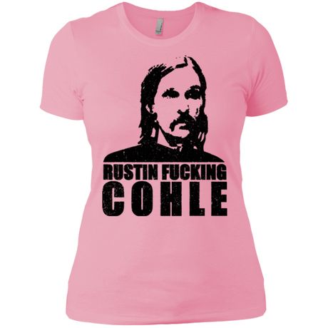 T-Shirts Light Pink / X-Small Rustin Fucking Cohle Women's Premium T-Shirt